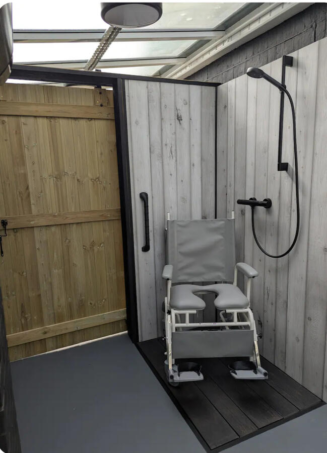 Shower chair commode